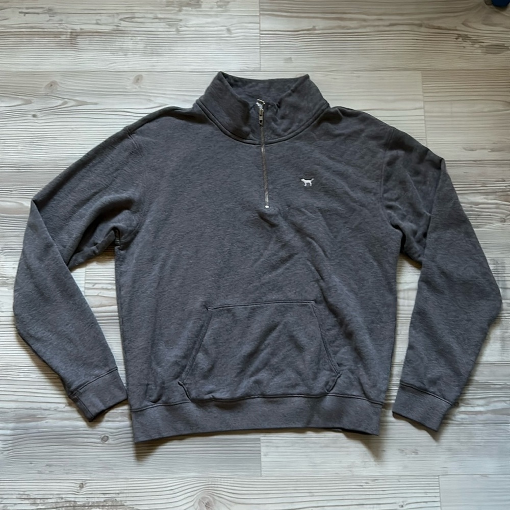 PINK Half Zip Sweater, Medium